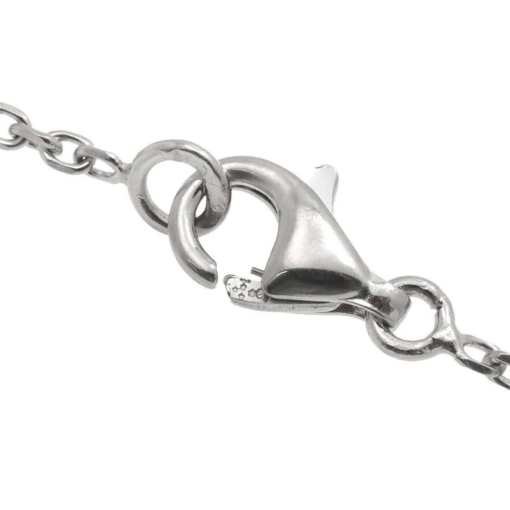 Van Cleef & Arpels Trefle Diamond Necklace 42cm K18 WG White Gold 750 - Picture 5 of 7